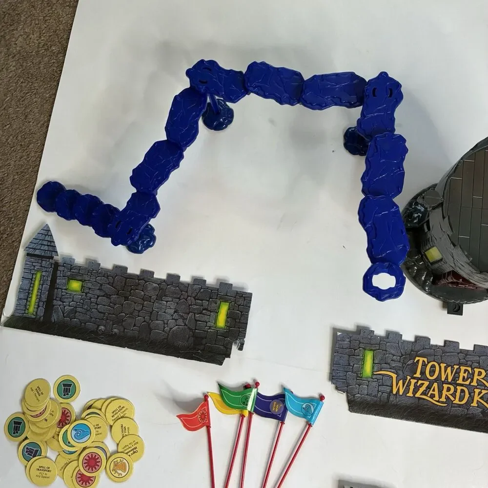 Tower of the Wizard King Parker Brothers 1993 Tower Game Figures Parts Pieces